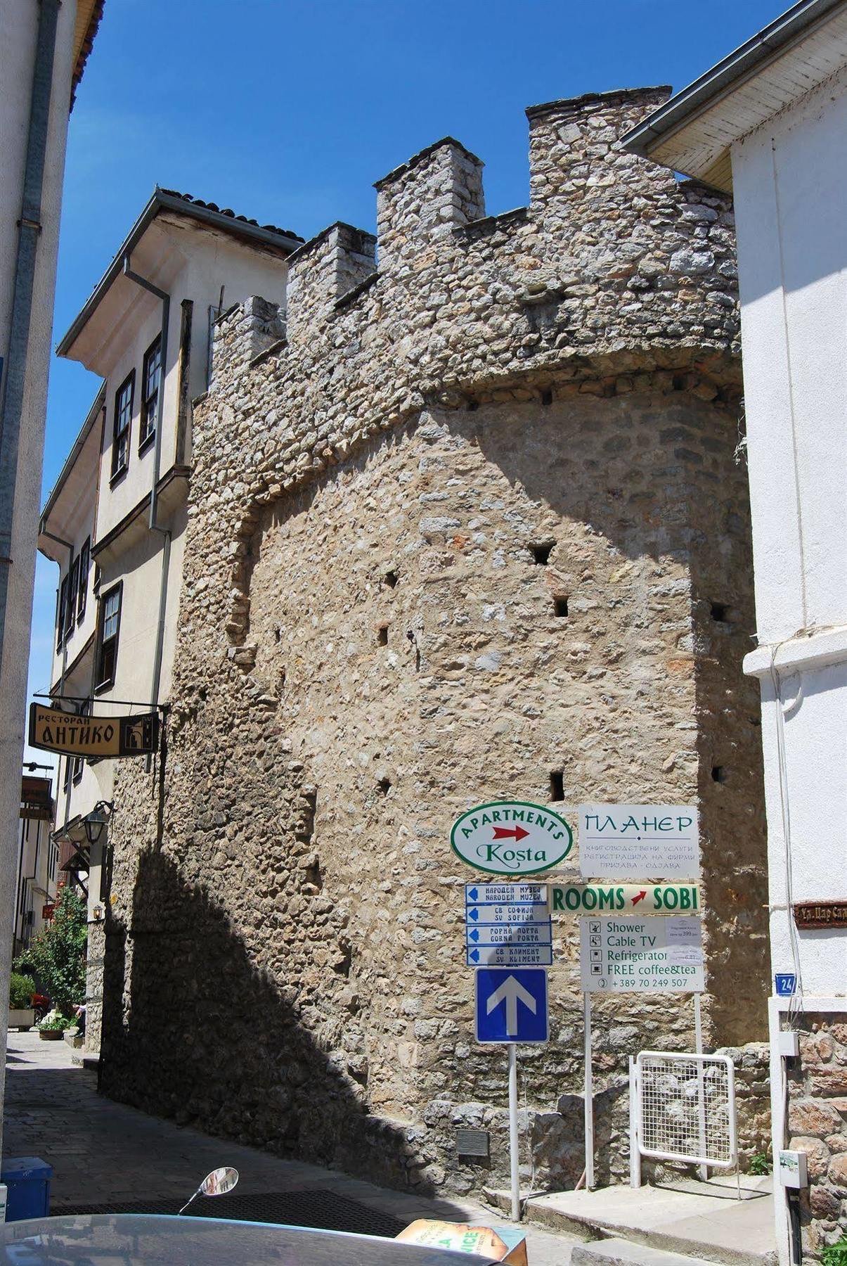 奥赫里德 科斯塔楼旅馆酒店 外观 照片